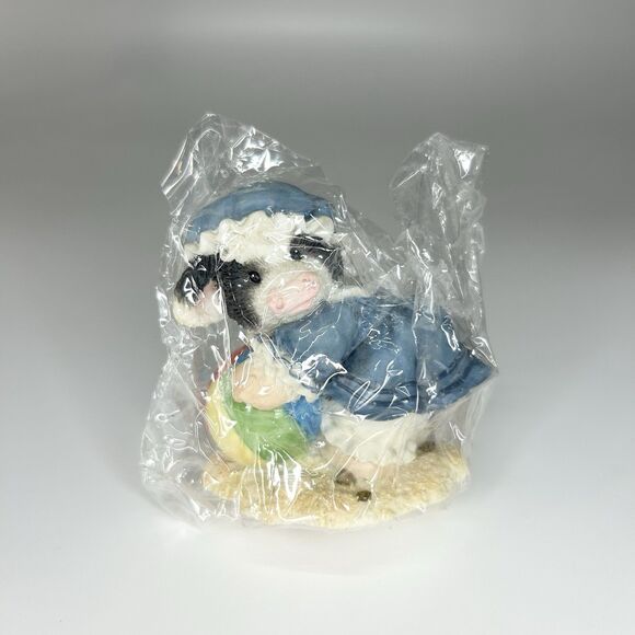 Mary’s Moo Moos Enesco Figurine #257532 Month August Moo and Me by the Sea 1996 - Picture 10 of 12